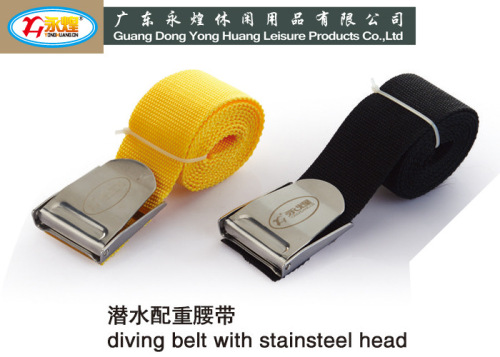 yonghuang diving weight belt deep diving weight belt buckle lead belt 1.5 m diving equipment stainless steel quick shackle