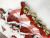 Long-legged Christmas Pendant Red silk stockings bell Big Beard Christmas Legs Ornaments