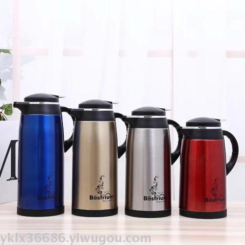 1000-1900Ml Glass Liner Coffee Pot Thermos Kettle Customizable Logo Gift Pot