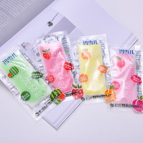 creative fruit flavor ice stickers summer student summer cooling ice stickers cartoon refreshing cool stickers factory direct sales