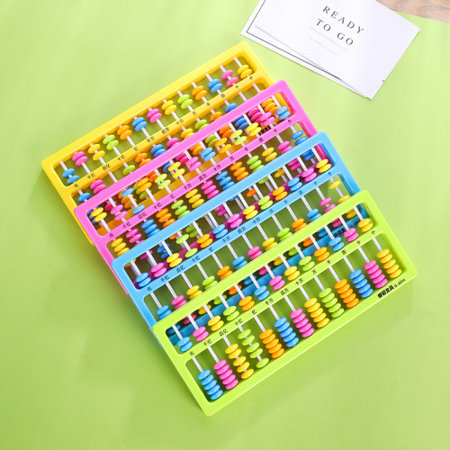 Good Luck Manufacturer Plastic 13 Rows 7 Beads Colorful Beads Abacus Children Addition and Subtraction Abacus Mental Arithmetic Teaching Aids School Supplies