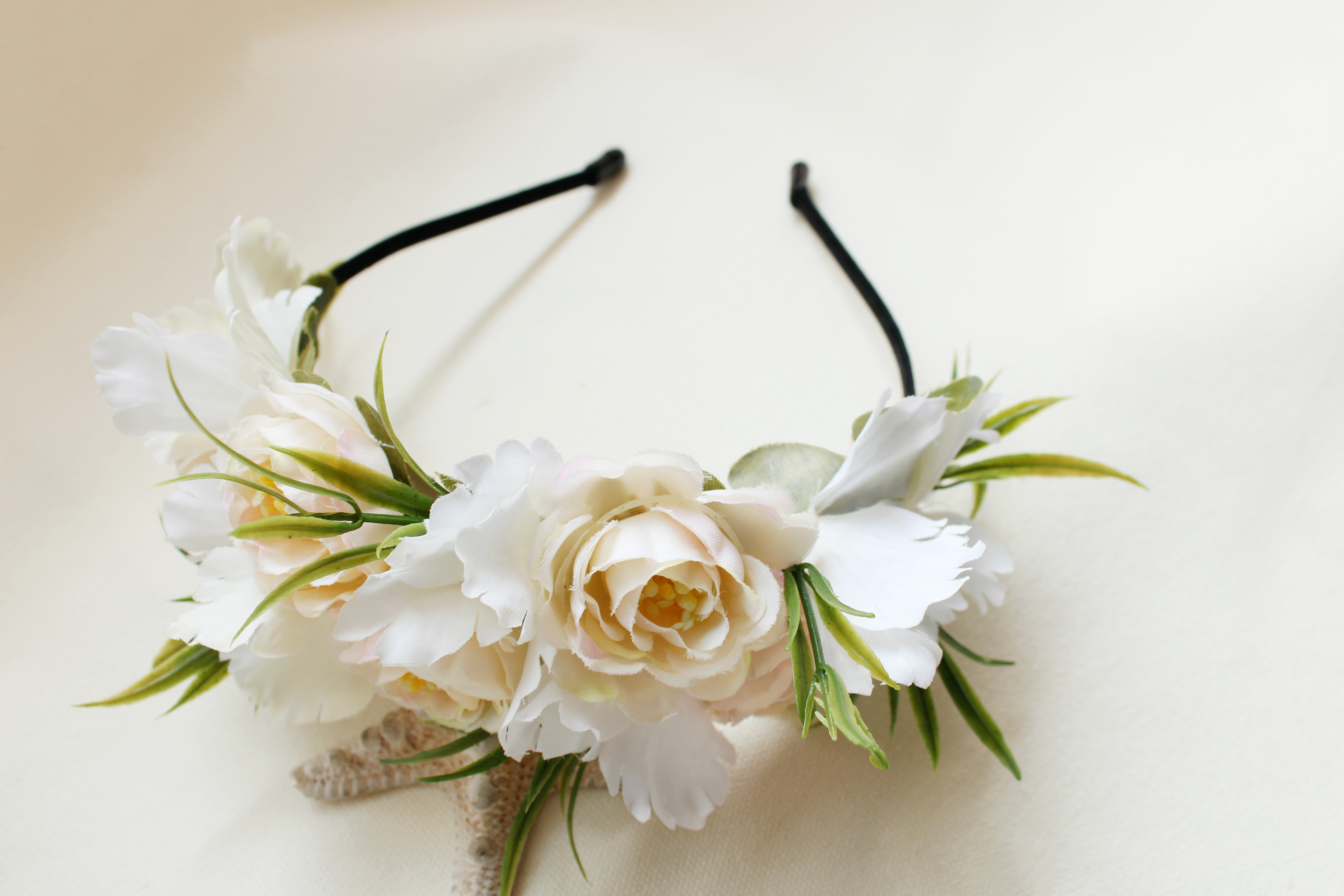 新娘手工头饰 蕾丝花朵头花手工珍珠结婚发饰发带韩式婚纱配饰-阿里巴巴