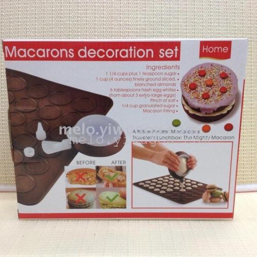 Macaron， Baking Package， Macaron Silica Gel Pad Mounting-Pattern Device， 48 Grid