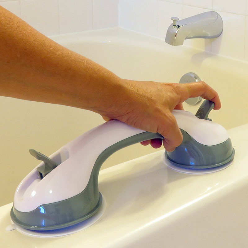 Helping handle Anti-slip bathtub bathroom handrail Strong suction cup Glass door handle Bathroom handrail pic 9
