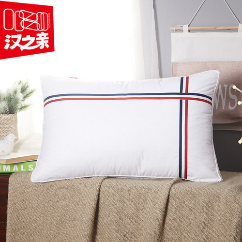 All Cotton fabric Blue Red Classic Color Stripe Simple High Quality Medium High Pillow Pillow Core 