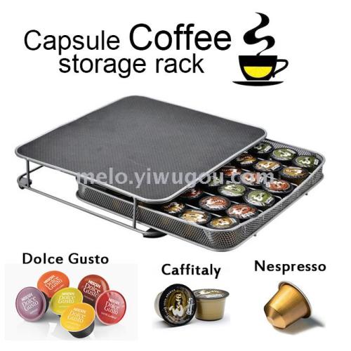 capsule coffee holder， capsule coffee storage drawer box （36 cups）