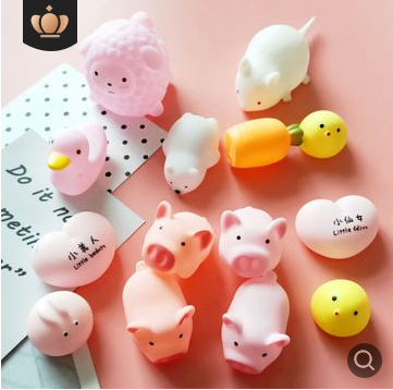 地推礼品粉色小猪玩具发泄猪整人小猪捏捏乐捏捏叫减压发泄玩具