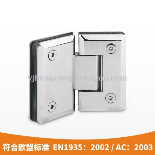 Bathroom Glass Clamp Manufacturers European and American Export Stainless Steel Bathroom Fixed Glass Clamp Toilet Partition Accessories