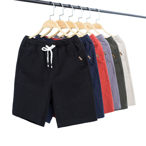 micro business group pure cotton sports fifth pants casual middle pants men‘s large size loose beach pants big shorts men
