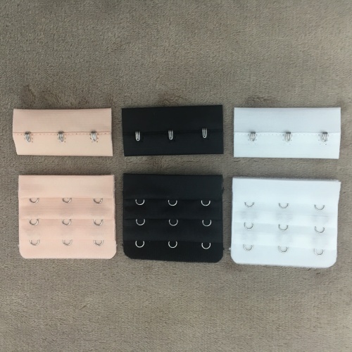 Spot Wholesale Bra Underwear Back Buckle/Stainless Steel 3 Rows 3 Buttons Cloth Hook Buckle/BRA Semi-Finished Products back Buckle 