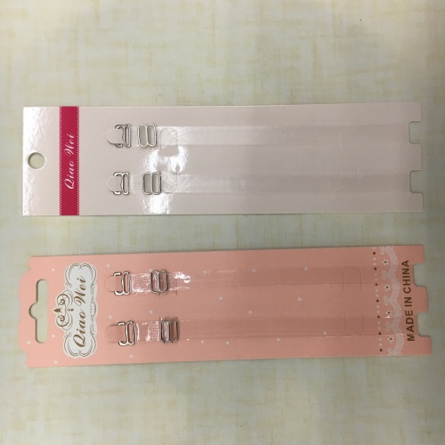 Wholesale 1cm Stainless Steel Buckle Invisible Shoulder Strap/Transparent， Frosted Two/Paper Card Packaging Bra Bra Strap