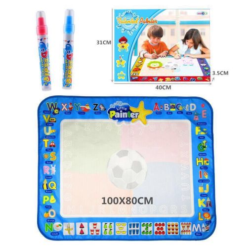 children‘s toys english color box packaging， magic water writing blanket 78*98cm 2 pens