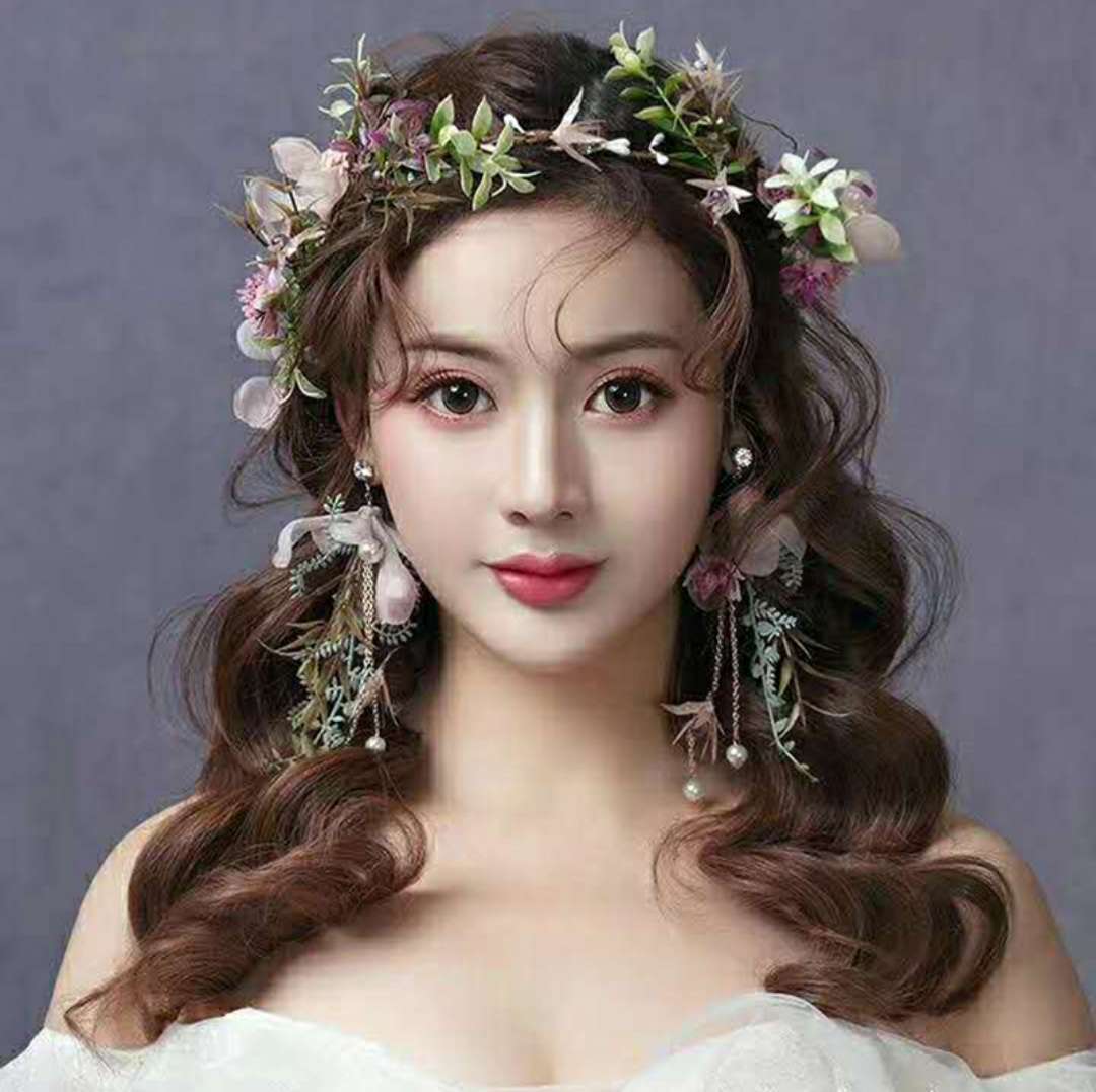 心韵森女系超仙美日韩超仙甜美花朵发箍礼服结婚饰品新娘头饰新款