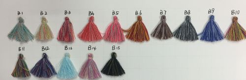 mixed colored cotton thread 3cm long
