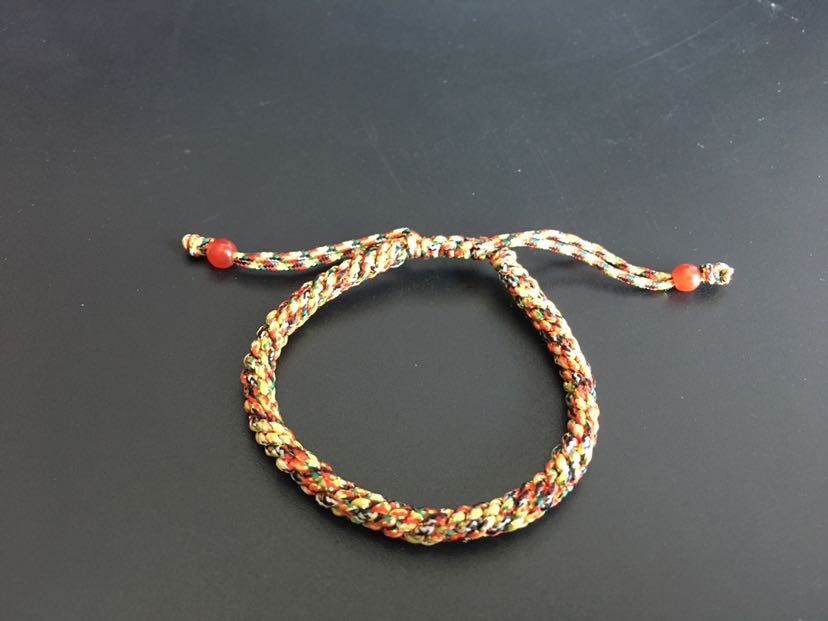 五彩线玉米结手串