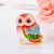 Korean Popular Craft Gift Metal Painted Jewelry Box Crown Owl Alloy Owl