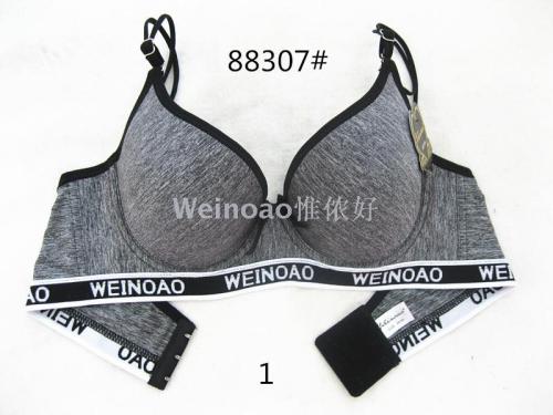 cross-border foreign trade sexy letter elastic bra