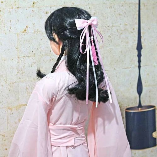 aishang sunshine children‘s chinese wind long ribbon hairpin princess bow girls‘ headdress antique hair accessories