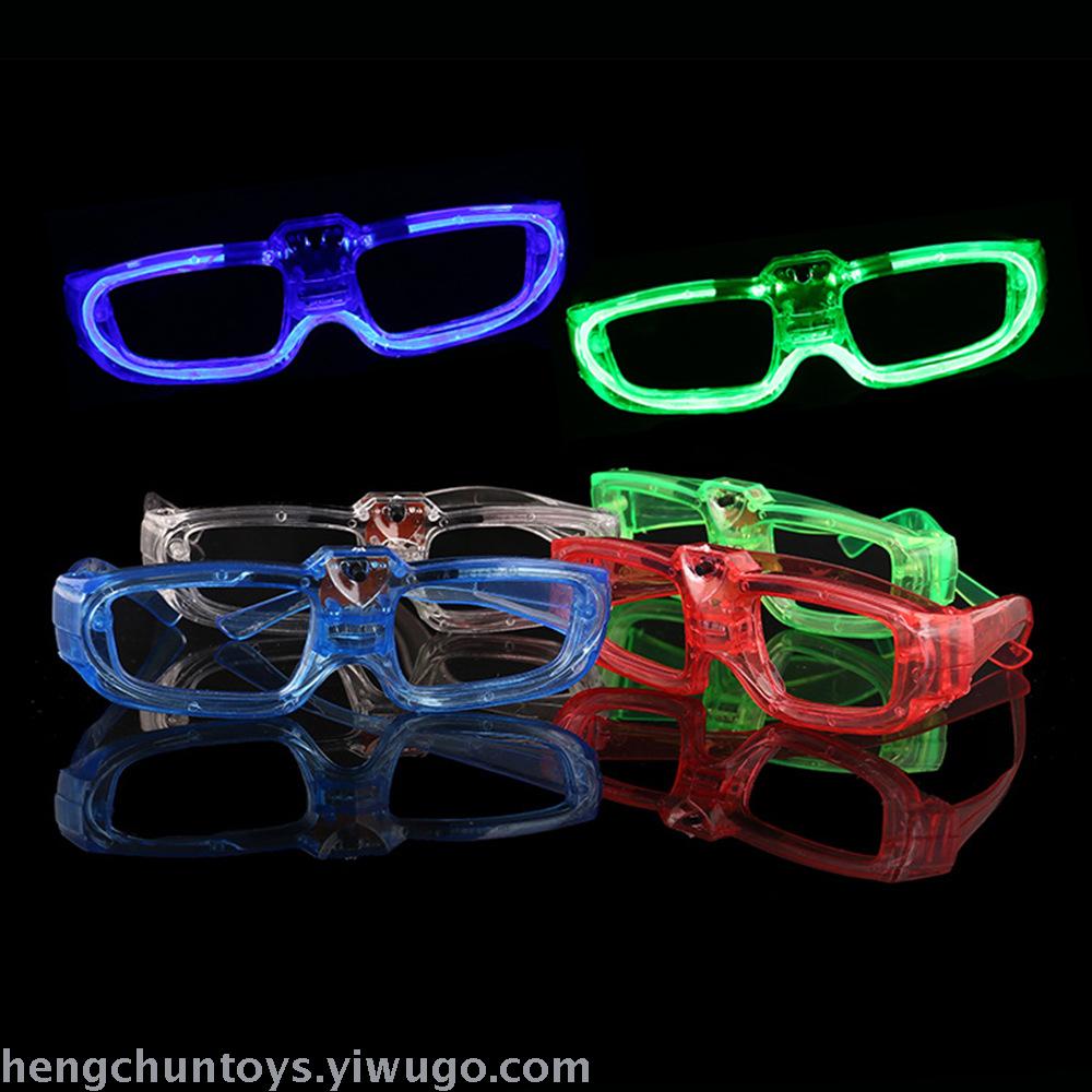 酒吧道具 led冷光闪光眼镜发光眼镜酒吧聚会装扮派对装饰道具批发