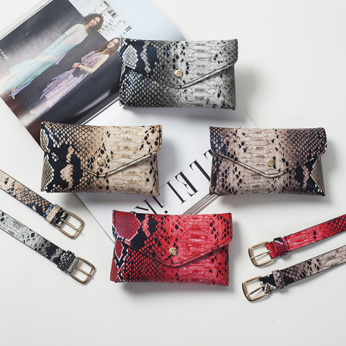 aliexpress chain waist bag women‘s serpentine decorative belt wallet belt mobile phone bag waist bag