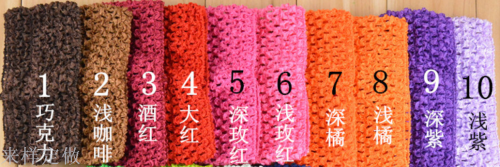 7cm environmental protection korean silk hair band elastic knitted headband baby hair accessories 30 colors available