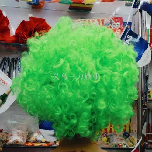 fans wig explosion hair carnival party supplies ktv supplies ball colorful wig hat flag flag flag