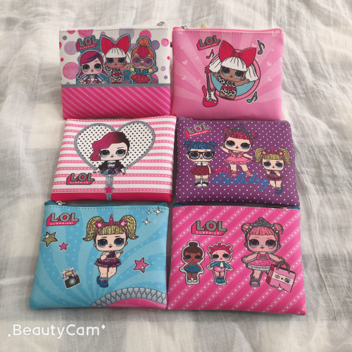Girl Girl Coin Purse Lol Girl Wallet Pu Bag PVC Purse for Changes Double-Sided Printing Wallet