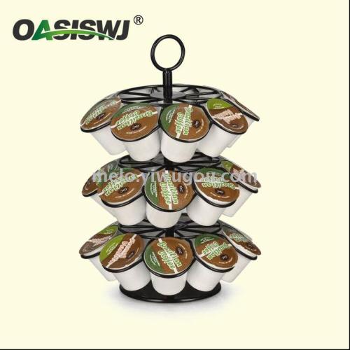 rotating coffee capsule rack （can store k-cup/dolce gusto/24 pcs） ml-1608