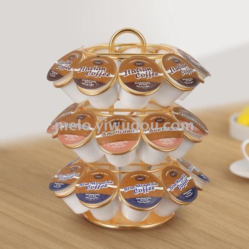 Rotatable Capsule Coffee Rack， dolce Gustok-cup Storage Rack， collect 27 Pieces of ML-1351