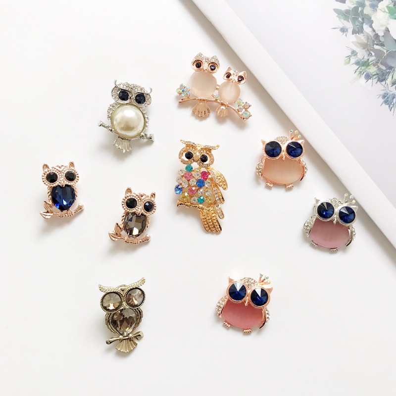 猫头鹰胸针时尚日韩国配饰可爱百搭气质外套装饰品动物胸花别针女