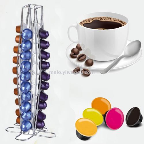 Capsule Coffee Shelf， Special Storage Rack for Nespresso Capsules， Can Hold 40 PCs （ML-1327）
