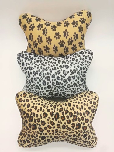 Leopard Print Neck Pillow Plush Headrest Factory Direct Sales Special Offer Headrest Car Supplies Bone Pillow Neck Pillow