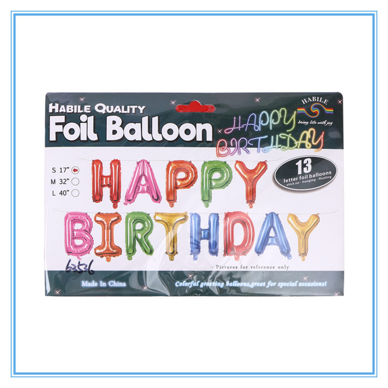 生日派对装饰字母气球生日派对布置用品详情4