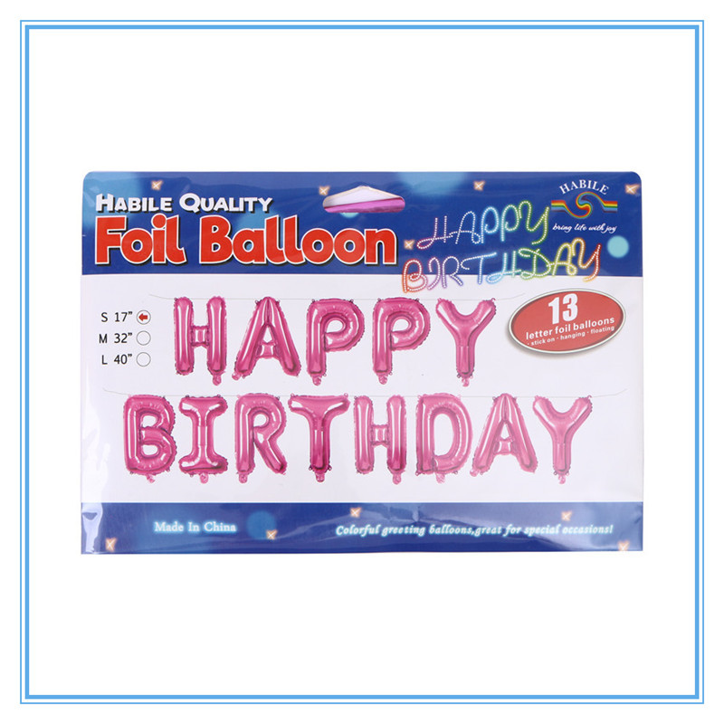 生日派对装饰字母气球生日派对布置用品详情5