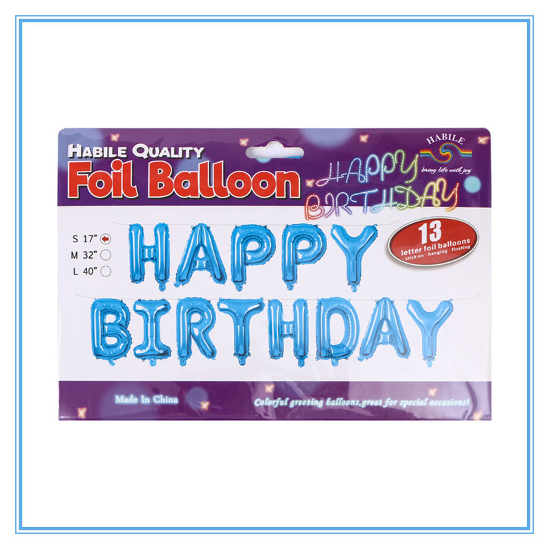 生日派对装饰字母气球生日派对布置用品详情3