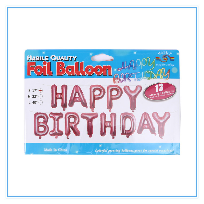 生日派对装饰字母气球生日派对布置用品详情6