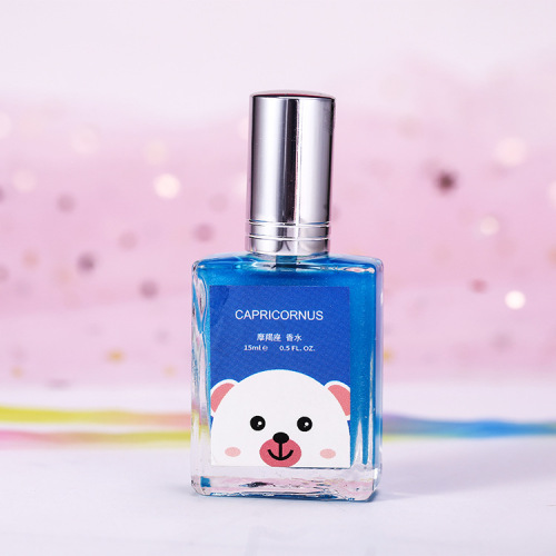 foreign trade export 12 constellation quicksand golden gold women and boys student perfume mini pocket cute internet celebrity perfume 15ml