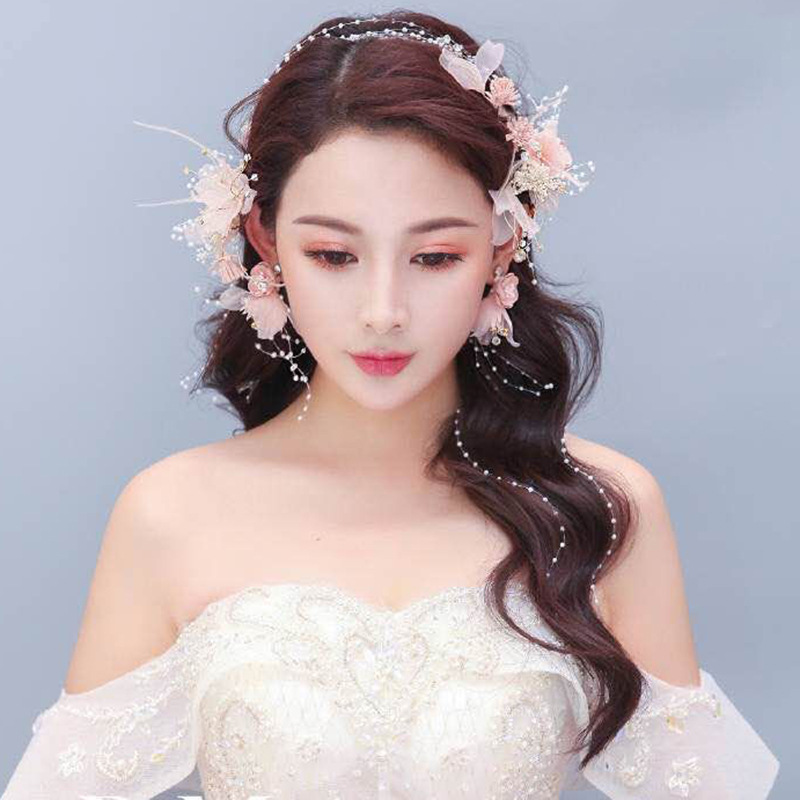 韩版新娘配饰发箍发带影楼造型度假摄影节日表演儿童超仙发饰头箍