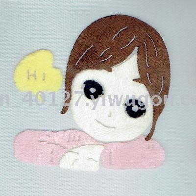 yiwu shopping fabric accessories heat transfer pink girl custom short sleeve/pillow/towel/bath towel/bag