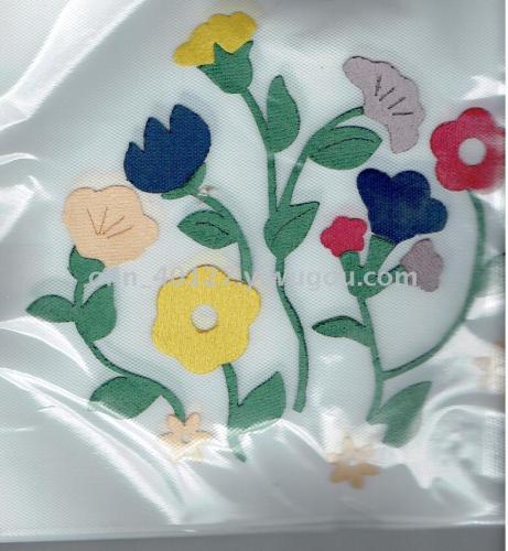 yiwu shopping accessories fabric heat transfer flower custom bags/children‘s clothing/oversleeves/towels