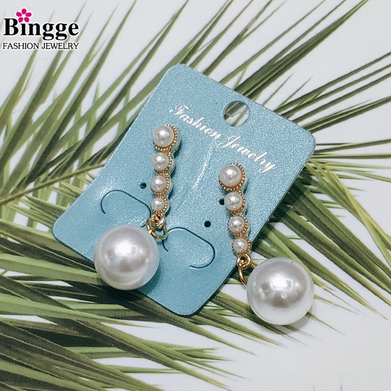 2019年新款韩国气质珍珠耳环女高级感耳饰优雅百搭时尚网红气质