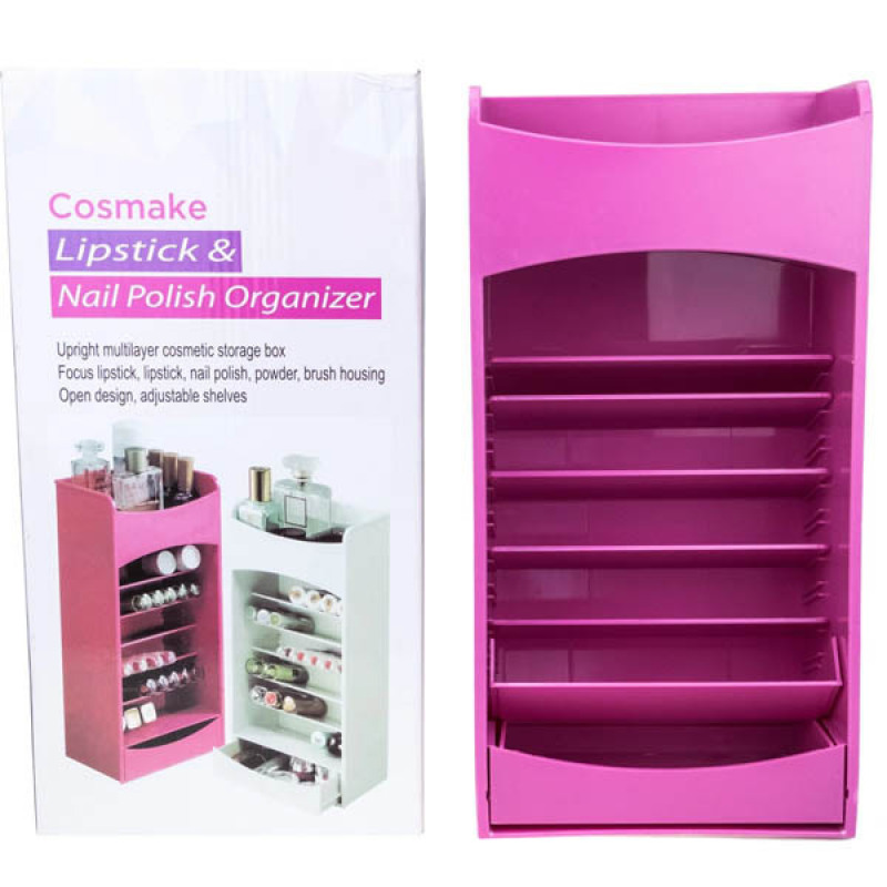 TV product cosmake lipstick Korean-style multi-level stepped cosmetic storage box organizing rack pic 1