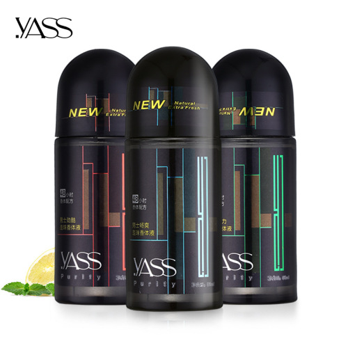OEM YASS Men‘s Roll-on Body Lotion Balls Antiperspirant Roll-on Liquid Fade Body Odor Long-Lasting Anti-Sweat Fragrance