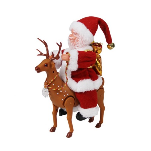 christmas electric deer riding simulation elk electric toy christmas deer old man running can sing