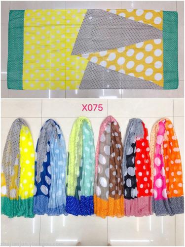 stitching size dotted prints pattern fashion yarn scarf color style variety