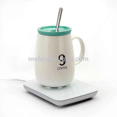 55 degree thermos cup， warm cup， automatic constant temperature thermos cup， heating coaster， milk warmer base