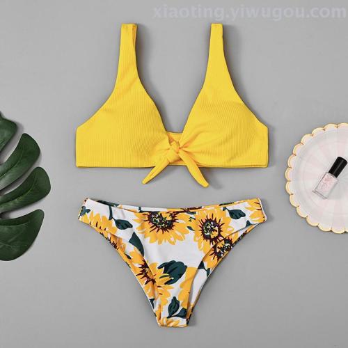 Bikini Foreign Trade Europe and America New Sexy Duplex Printing Women‘s Seperated Swimwear Nylon Quality Factory Direct Sales