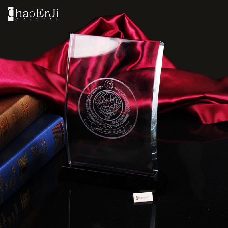 厂家批发供应K9水晶奖杯  新款公司年会颁奖授权盾牌奖牌刻字logo