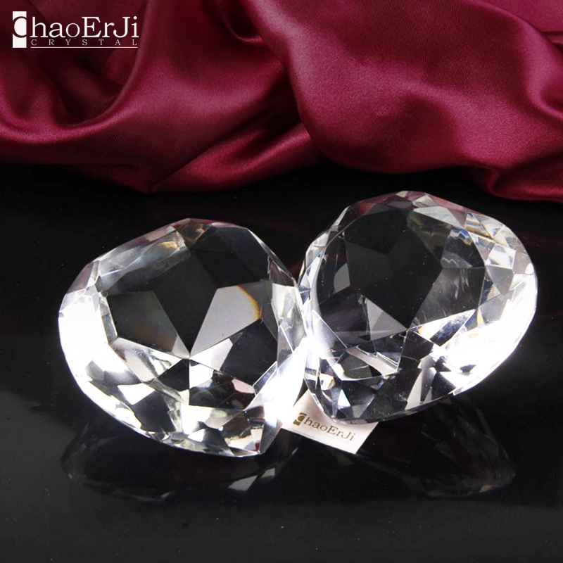 爱心形K9人造水晶镇纸定制 办公镇尺 内雕logo免费排版 厂家直销