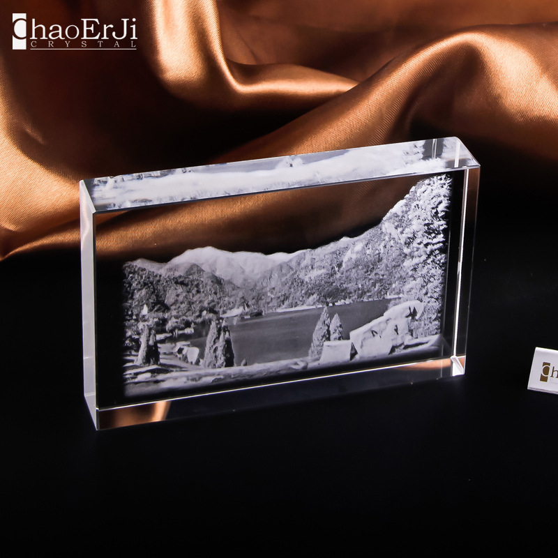 厂家直销水晶3D内雕工艺品摆件 定制同学聚会纪念品 企业颁奖礼品